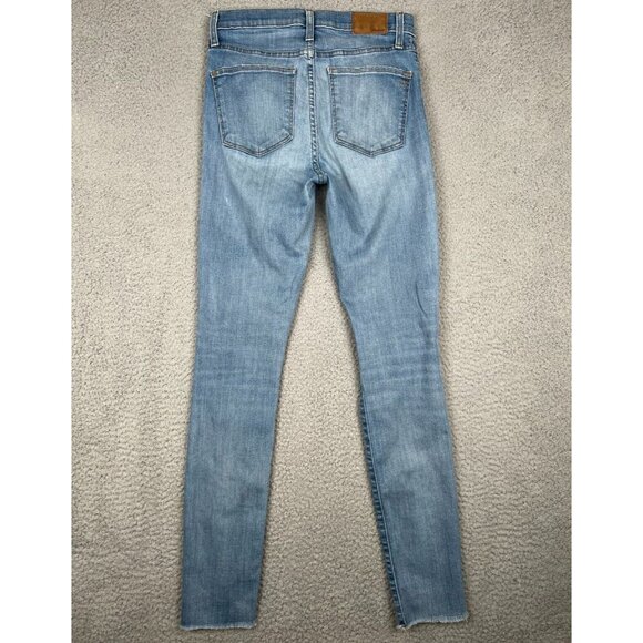 Madewell Womens Jeans 9" High-Rise Skinny 28T (fits 26x32) Blue Denim Stretch - Picture 3 of 12